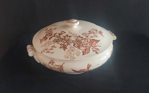 Set of Longwy "Botanique" serving dishes