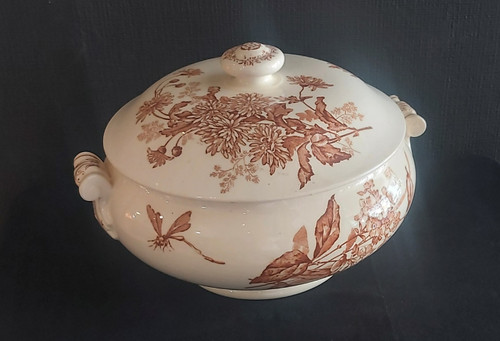 Set of Longwy "Botanique" serving dishes