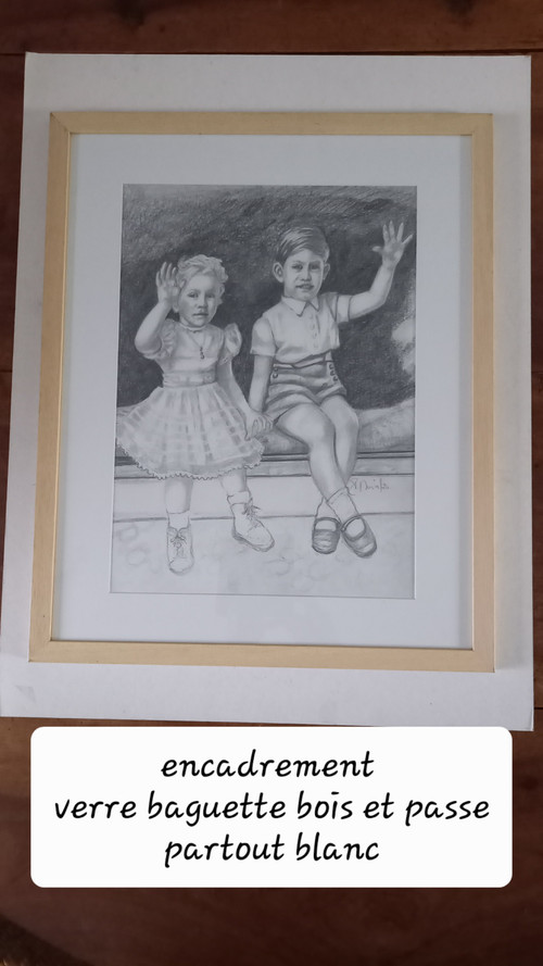 Portrait of Prince Charles and Princess Anne in 1952