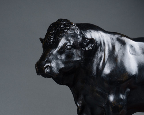 Toro in bronzo, XIX secolo