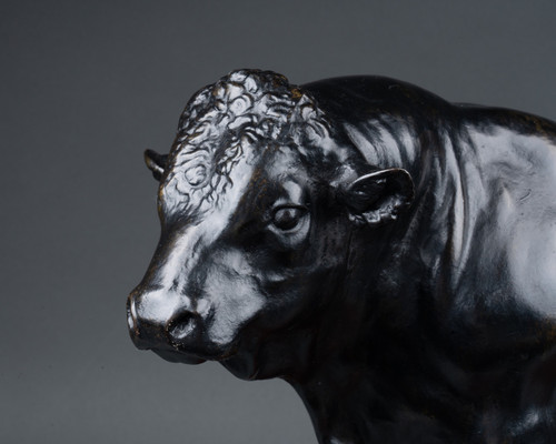 Toro in bronzo, XIX secolo