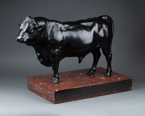 Toro in bronzo, XIX secolo