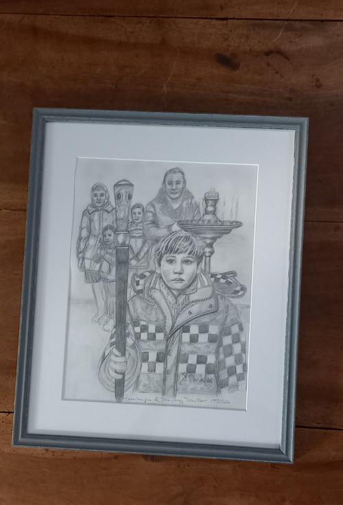 Drawing in tribute to Dmitry Markov/Duval