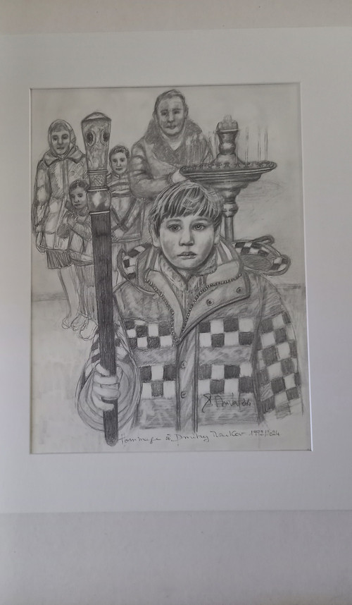 Drawing in tribute to Dmitry Markov/Duval