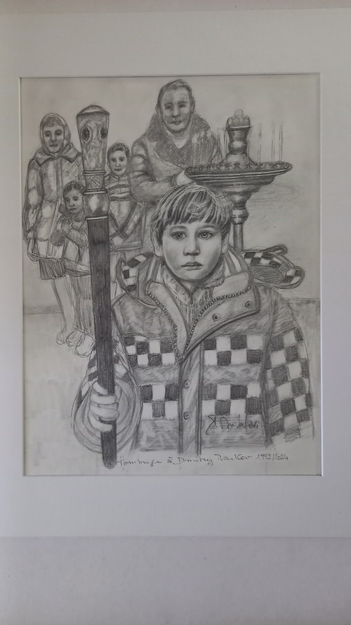 Drawing in tribute to Dmitry Markov/Duval