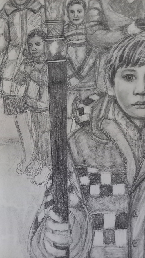 Drawing in tribute to Dmitry Markov/Duval