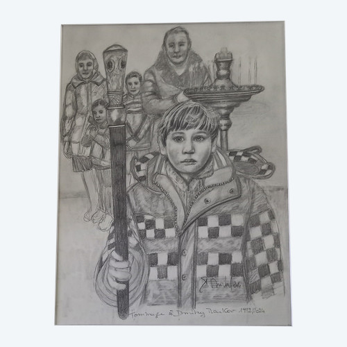Drawing in tribute to Dmitry Markov/Duval