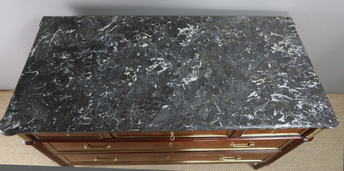 Cassettone in mogano tardo Luigi XVI