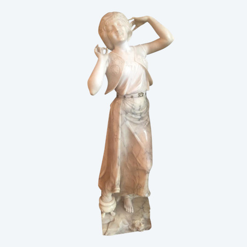Marble and Alabaster Sculpture “The Gypsy”