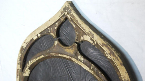 Cornice in pelle Scena religiosa gotica del XIX secolo