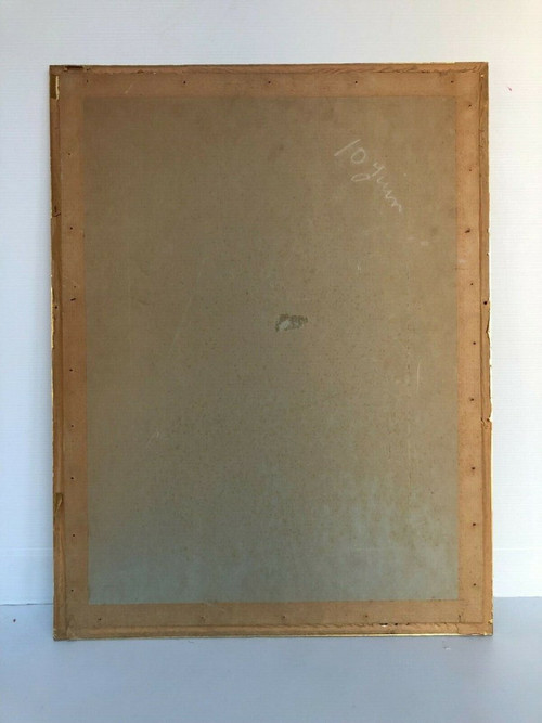 Watercolor drawing enhanced with a woman 1943 signed André Dignimont