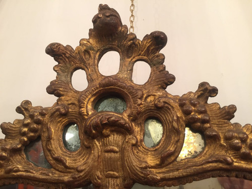Miroir En Bois Doré XVIII Siècle 