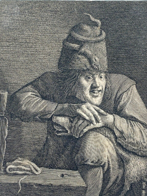 Lucas Vorsterman engraving after Adriaen Brouwer The Seven Deadly Sins Invidia Envy
