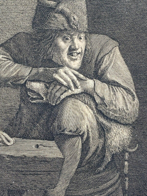 Lucas Vorsterman engraving after Adriaen Brouwer The Seven Deadly Sins Invidia Envy