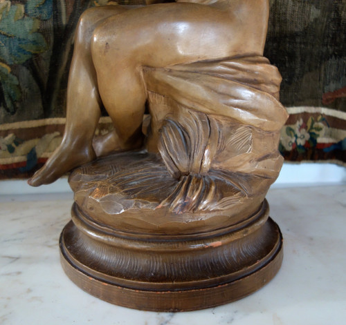 Important terracotta, Nymph after Falconet in the taste of the 18th century - 56cm