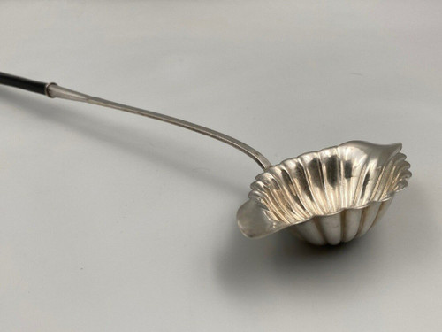 Mestolo da dessert in argento P B Berthier Philippe Minerve Bigorne XIX secolo