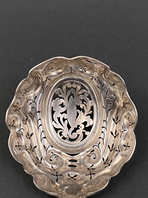 Cuillère à saupoudrer en argent XIXe poinçon Minerve orfèvre LL