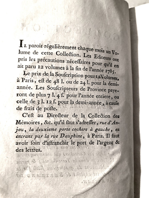 From the largest project of Memoirs published in the 18th century "The Life of Bertrand Duguesclin" 1785