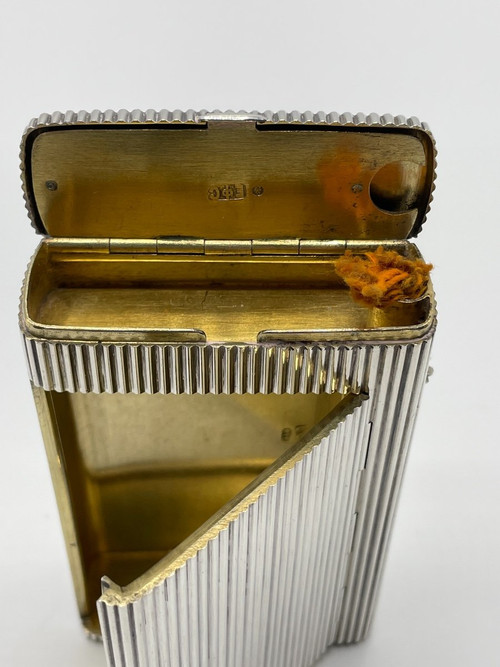Boîte à Cigarette Et Pyrogène En Argent Poinçon Russe
