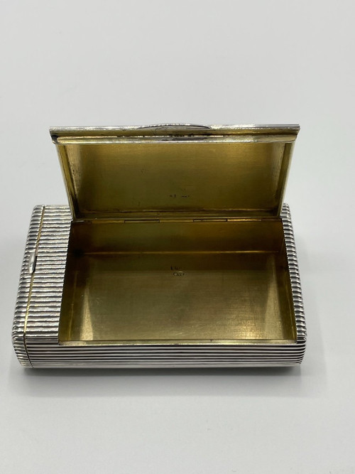Boîte à Cigarette Et Pyrogène En Argent Poinçon Russe