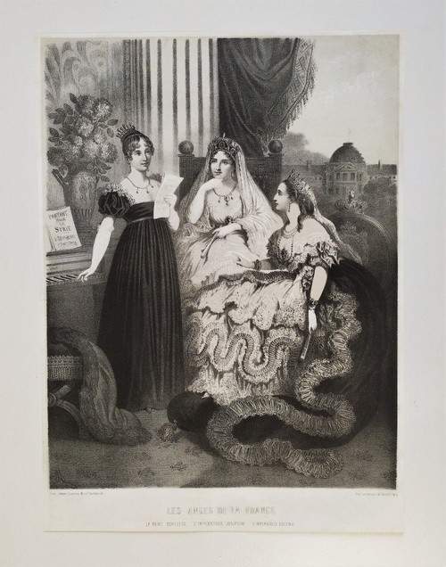 Kaiserin Eugénie Joséphine Lithographie 19