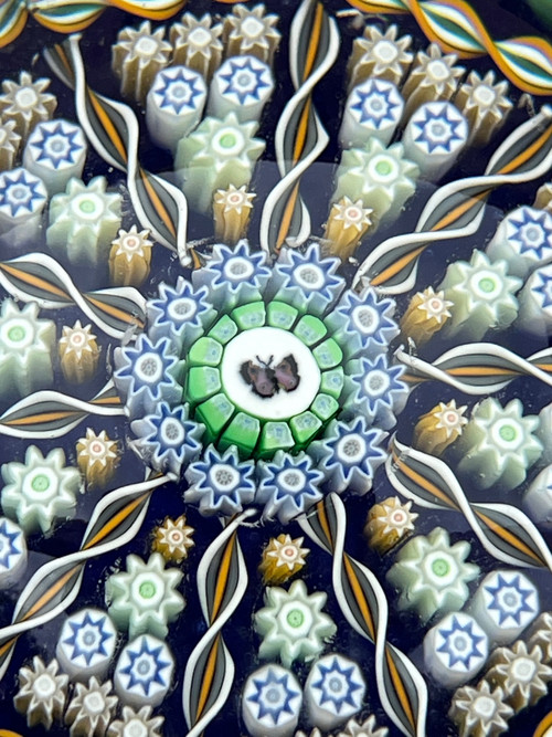 Fermacarte a farfalla Millefiori Sulphide Perthshire