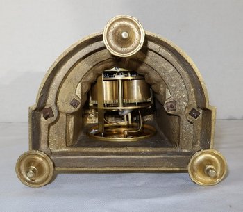 Gilded bronze clock, Louis XVI style, Napoleon III period - Mid 19th century