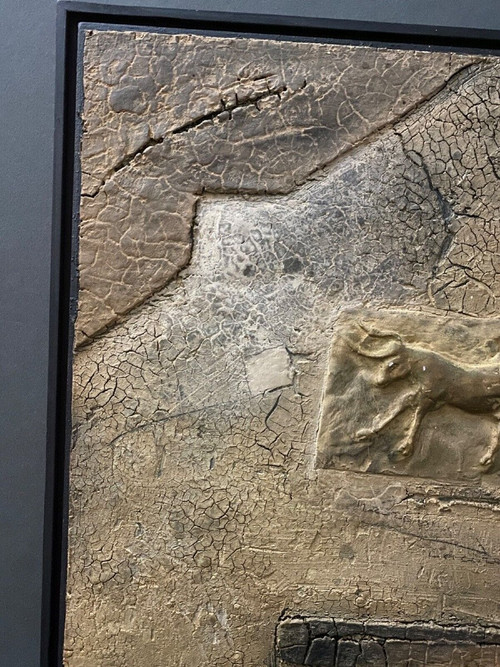 Composizione animale moderna ad olio di Robin 1993