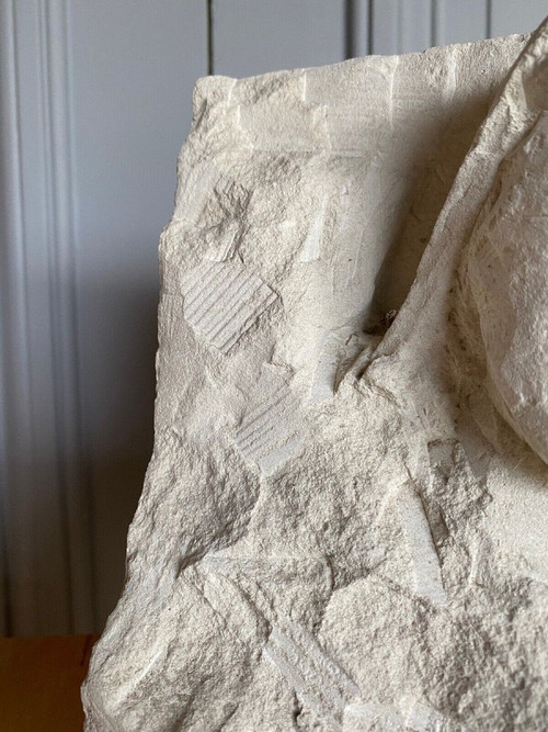 Sculpture taille directe Béton cellulaire Femme à l'enfant