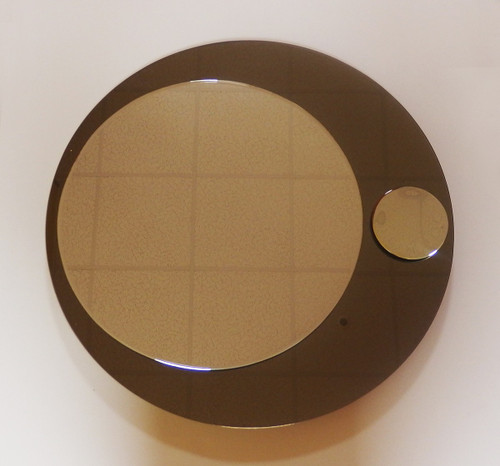 Galvorame round wall mirror,