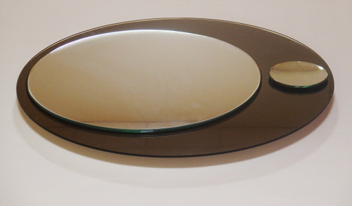 Galvorame round wall mirror,