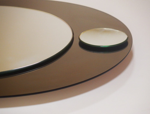 Galvorame round wall mirror,