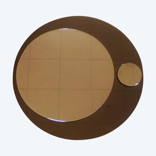 Galvorame round wall mirror,