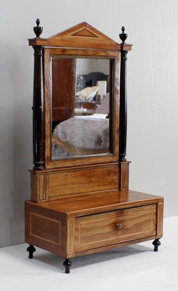  Psyché de Commode, en Amarante et Citronnier, époque Empire – Début XIXe 