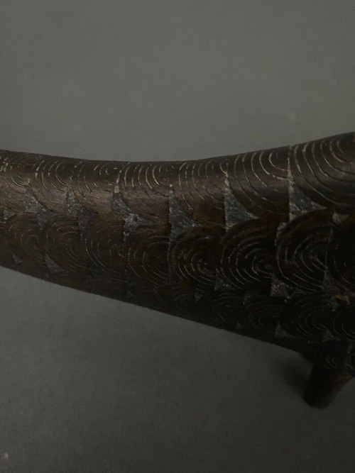 Bronzeskulptur Japan, die einen Karpfen darstellt Fisch XX.