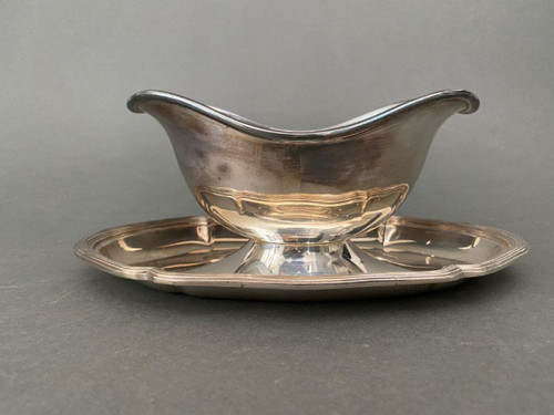 Christofle France silver-plated sauce boat, Gallia collection 20th century