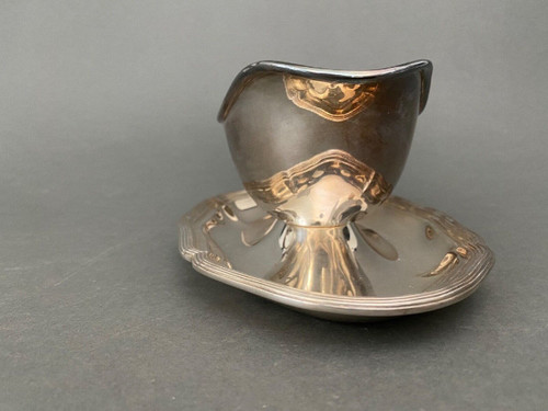 Christofle France silver-plated sauce boat, Gallia collection 20th century