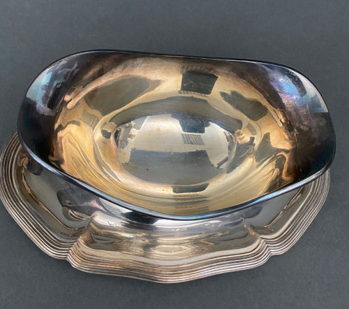 Christofle France silver-plated sauce boat, Gallia collection 20th century