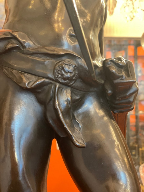Important Louis Moreau Bronze Sculpture “Alerta”