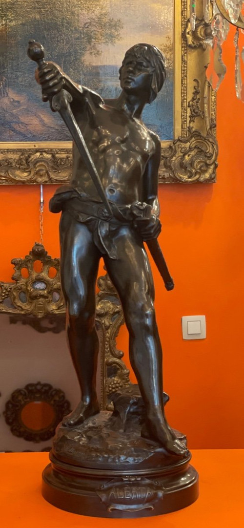 Important Louis Moreau Bronze Sculpture “Alerta”