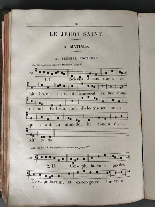 Buch Psalter Diözese Nantes J.-F. de Hercé Imp. Bourgine 1847