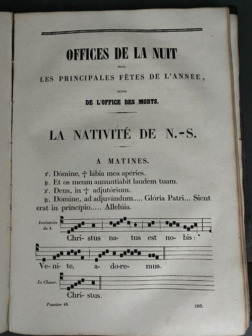 Buch Psalter Diözese Nantes J.-F. de Hercé Imp. Bourgine 1847