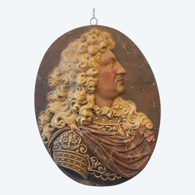 Important Medallion Representing Louis XIV