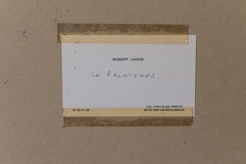 Aquarelle par Robert Lange Le Printemps XXe