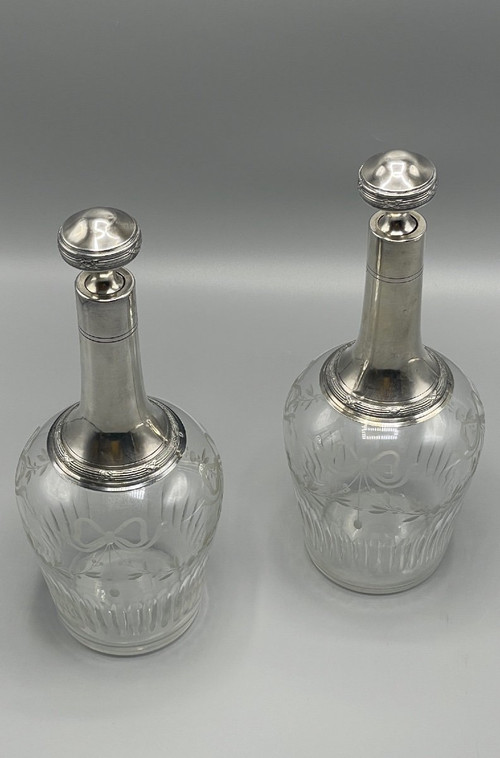 Pair De Carafe Louis XVI