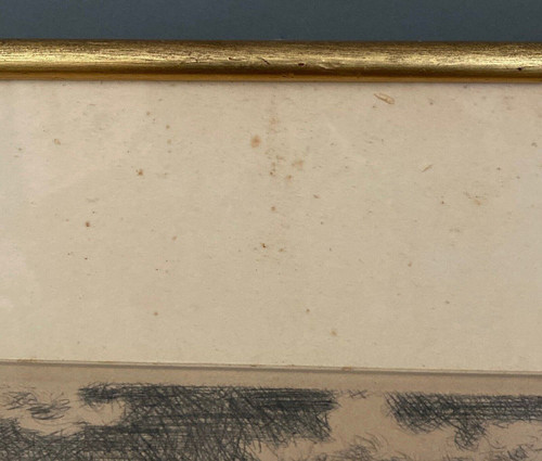 Lithografie Jacques Boullaire 4/60 bretonische Küste Chausey-Inseln Boote