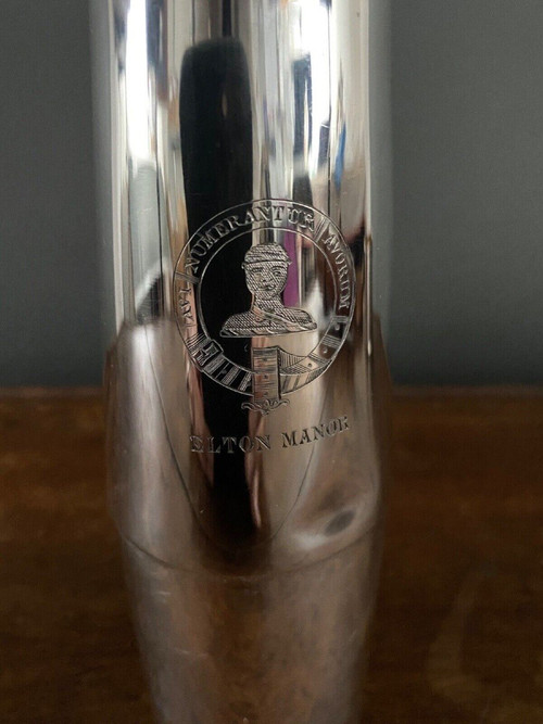 Silver hunting flask Asprey William Thomas Wright and Frederick Davies