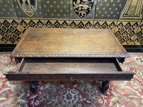 Console - Bureau plat de style Louis XIII