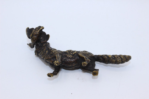Small Bronze The Fox and the Duck End of the 19th Century