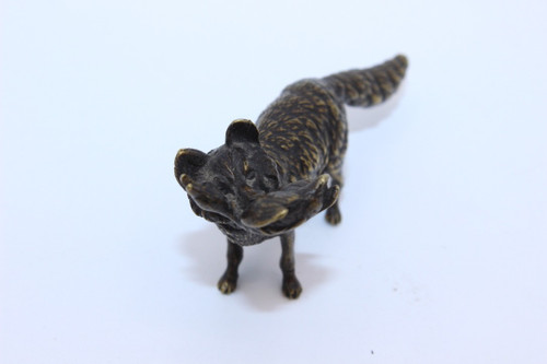 Small Bronze The Fox and the Duck End of the 19th Century